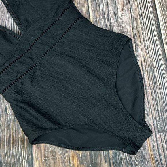 Sea Level Swim Black One Piece- Size 10 - Picture 5 of 14